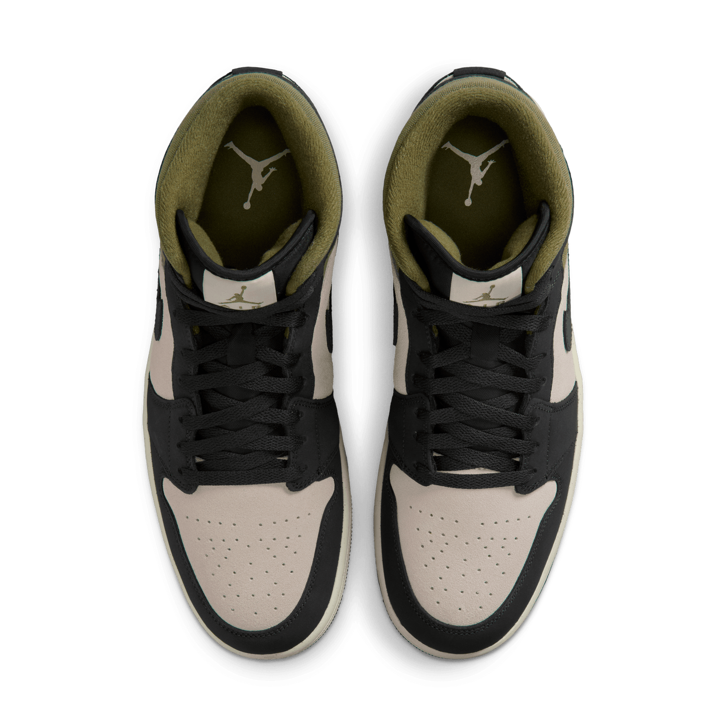 Men's Air Jordan 1 Mid SE "Off Noir Medium Olive"