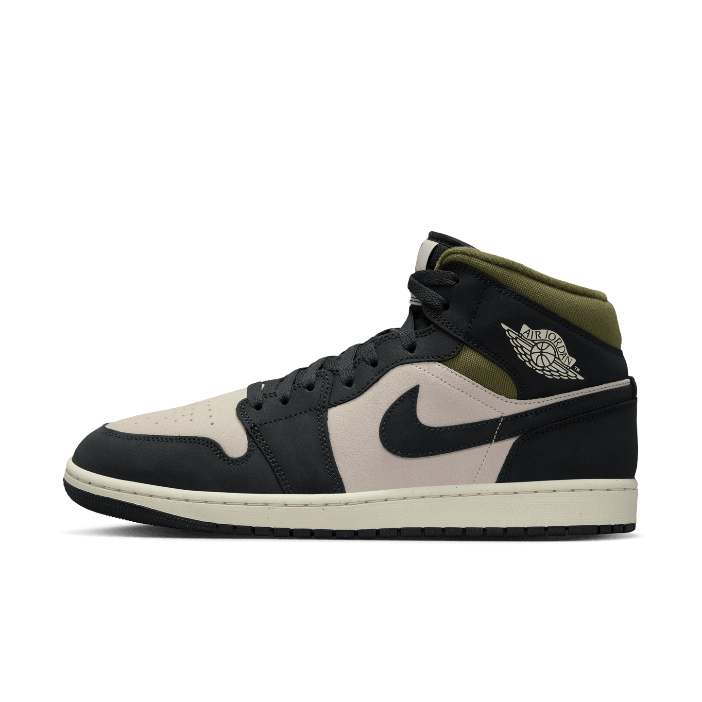 Men's Air Jordan 1 Mid SE "Off Noir Medium Olive"
