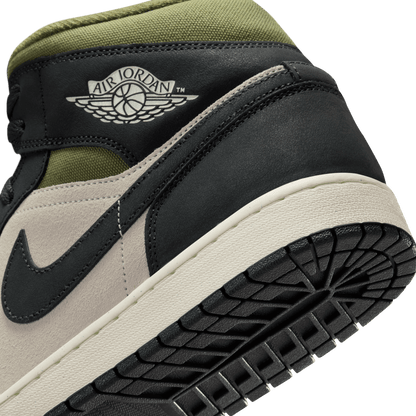 Men's Air Jordan 1 Mid SE "Off Noir Medium Olive"