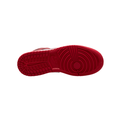 Big Kids' Air Jordan 1 Mid  "Patent Bred Toe"
