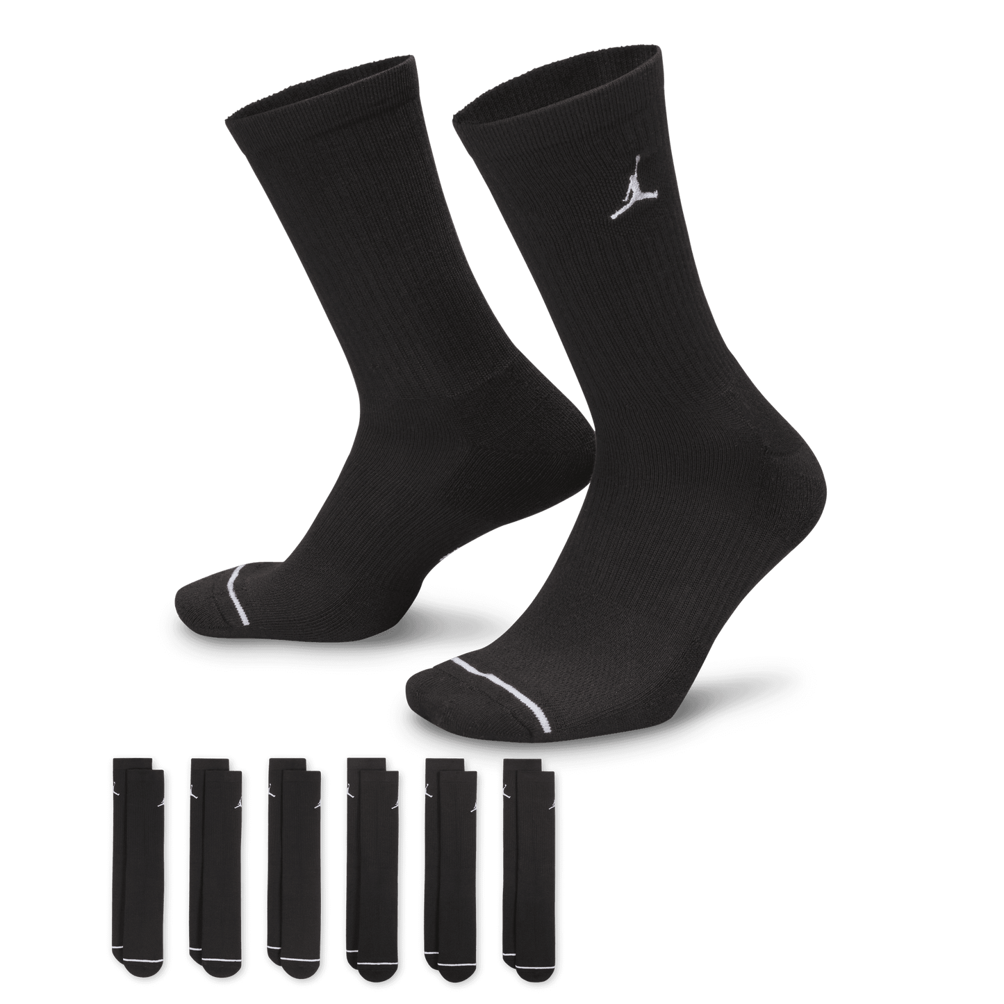 Jordan Everyday Cushioned Crew Socks (6 Pairs) "Unisex"