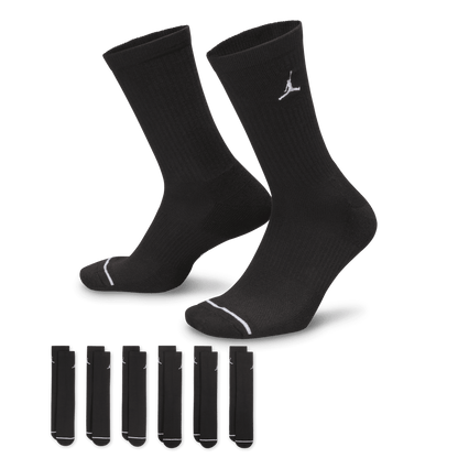Jordan Everyday Cushioned Crew Socks (6 Pairs) "Unisex"