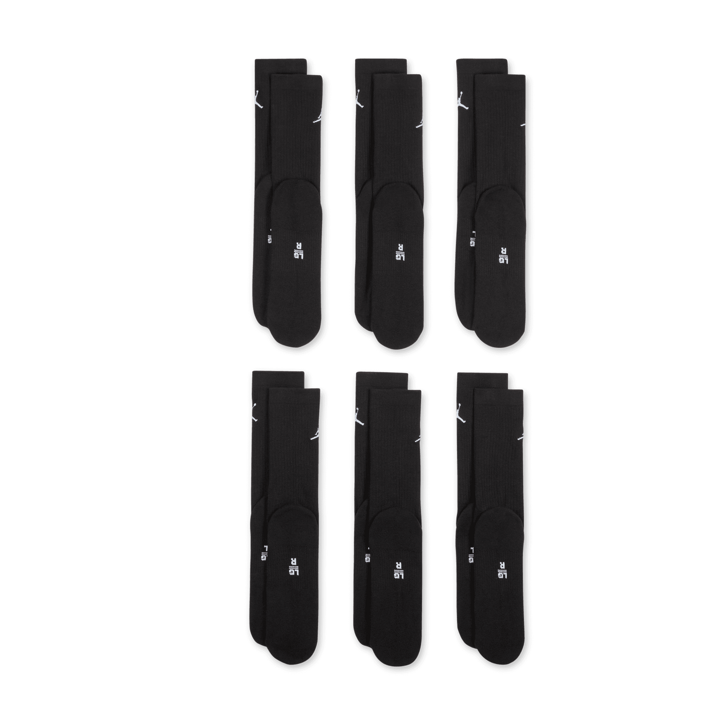 Jordan Everyday Cushioned Crew Socks (6 Pairs) "Unisex"