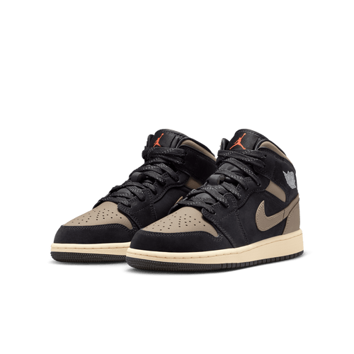 Big Kids' Air Jordan 1 Mid SE "Black Olive Grey"