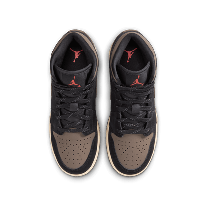 Big Kids' Air Jordan 1 Mid SE "Black Olive Grey"