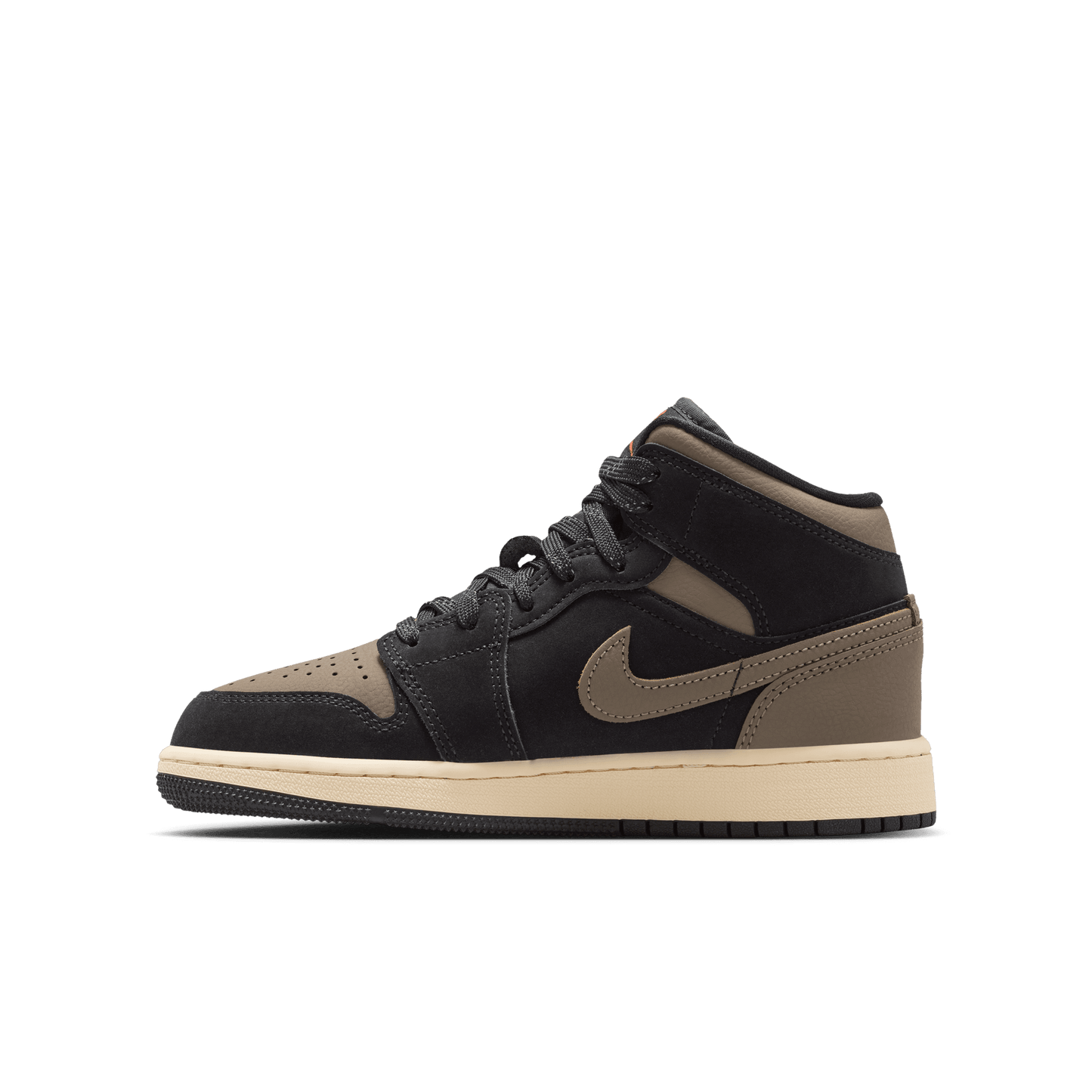 Big Kids' Air Jordan 1 Mid SE "Black Olive Grey"