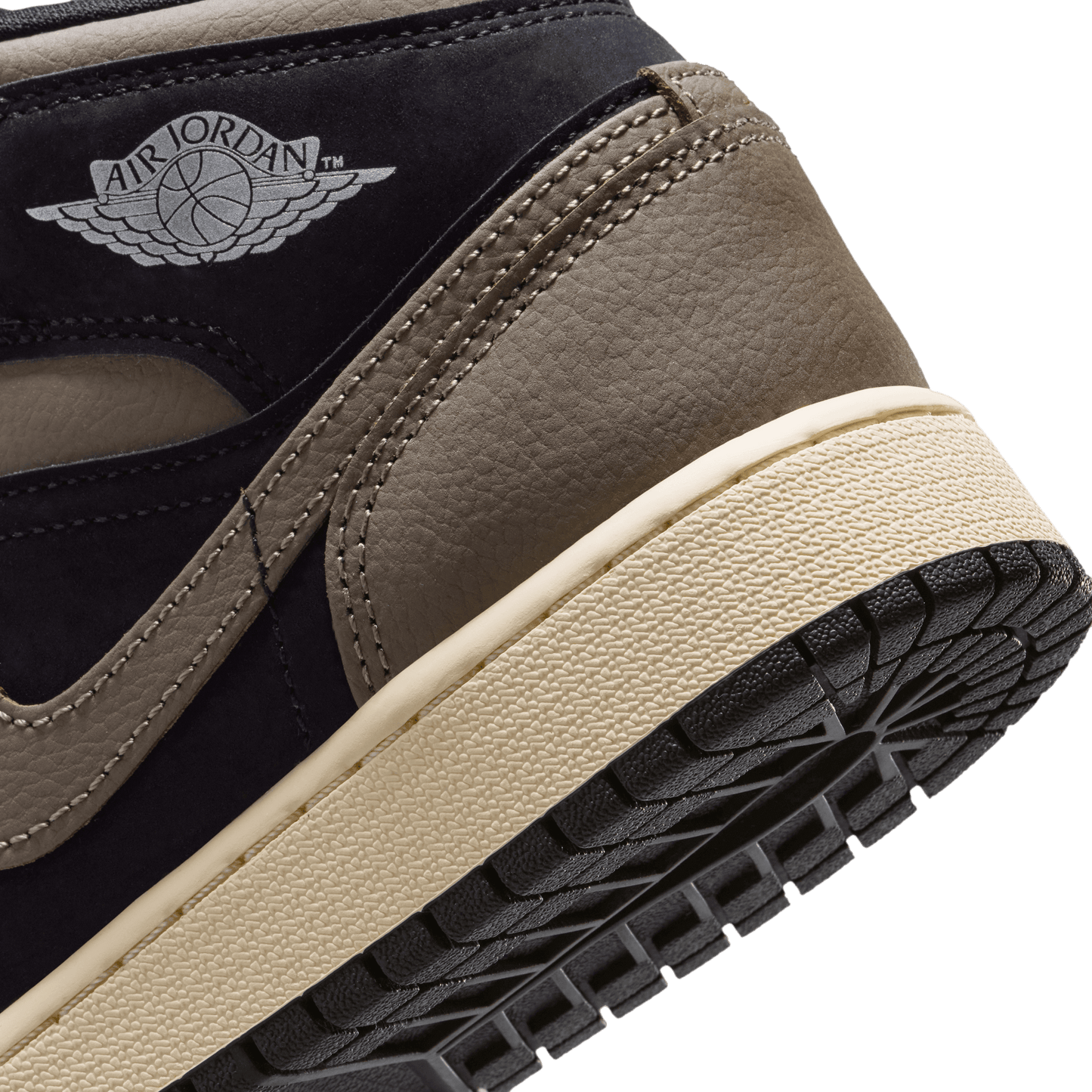 Big Kids' Air Jordan 1 Mid SE "Black Olive Grey"