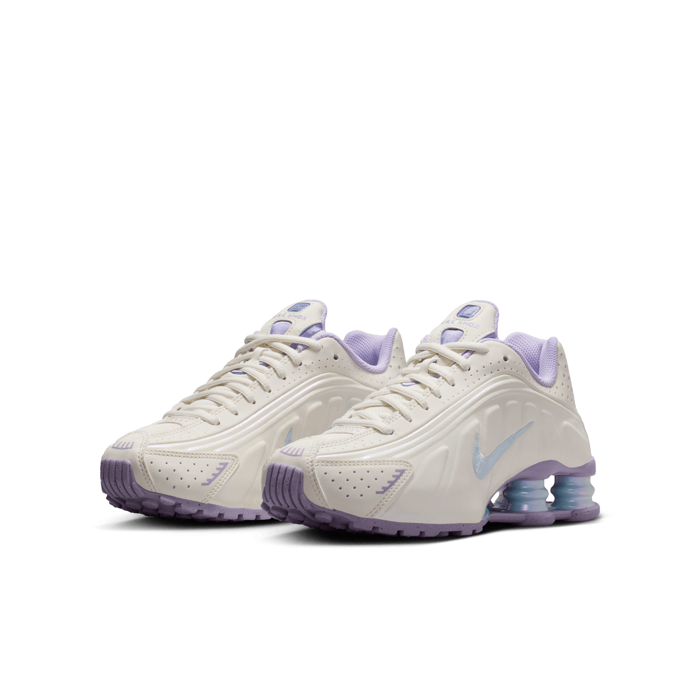 Big Kids' Nike Shox R4 "Soft Pearl Hydrangeas"