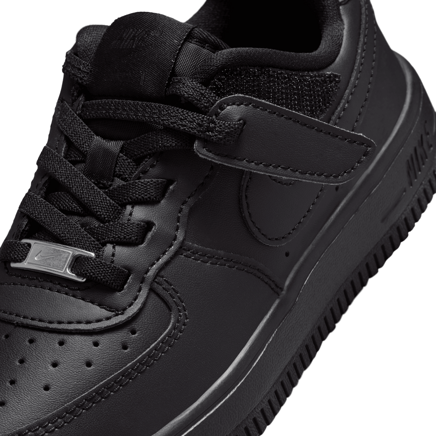 Little Kids' Nike Force 1 Low EasyOn "Black"