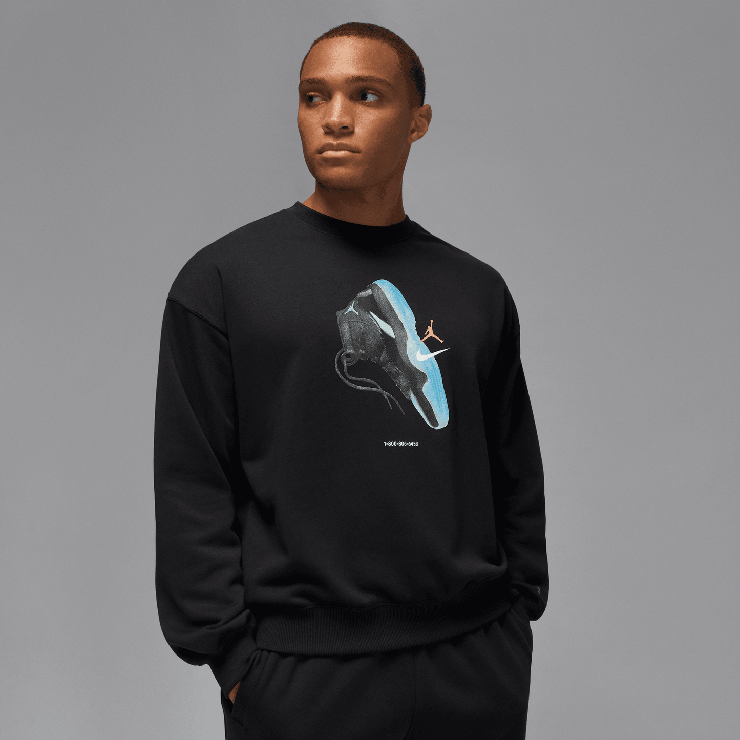 Men's Jordan AJ11  Brooklyn Fleece Crewneck Sweatshirt