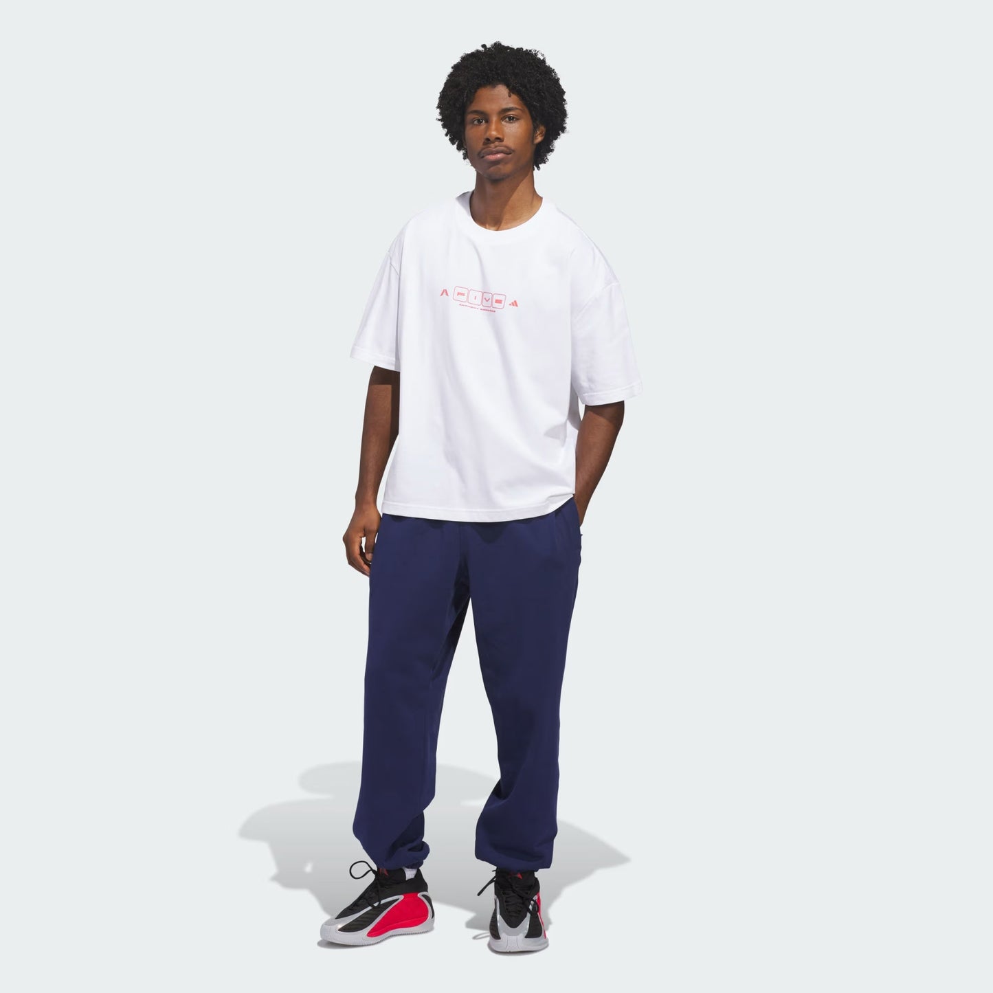 Men's Adidas Anthony Edwards World OF 5 Tee Loose fit