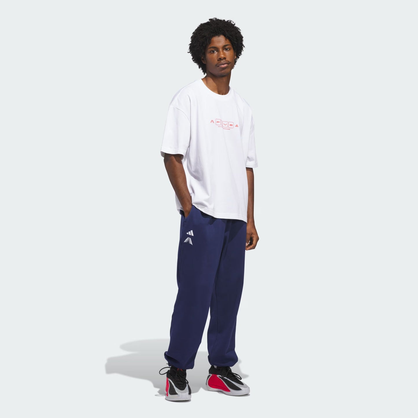 Men's Adidas Anthony Edwards World OF 5 Tee Loose fit