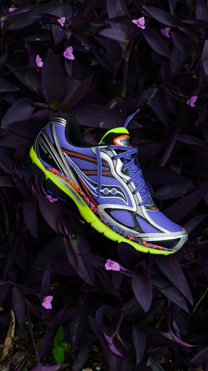 Mens Saucony ProGrid Guide 7 (Purple/Citron)