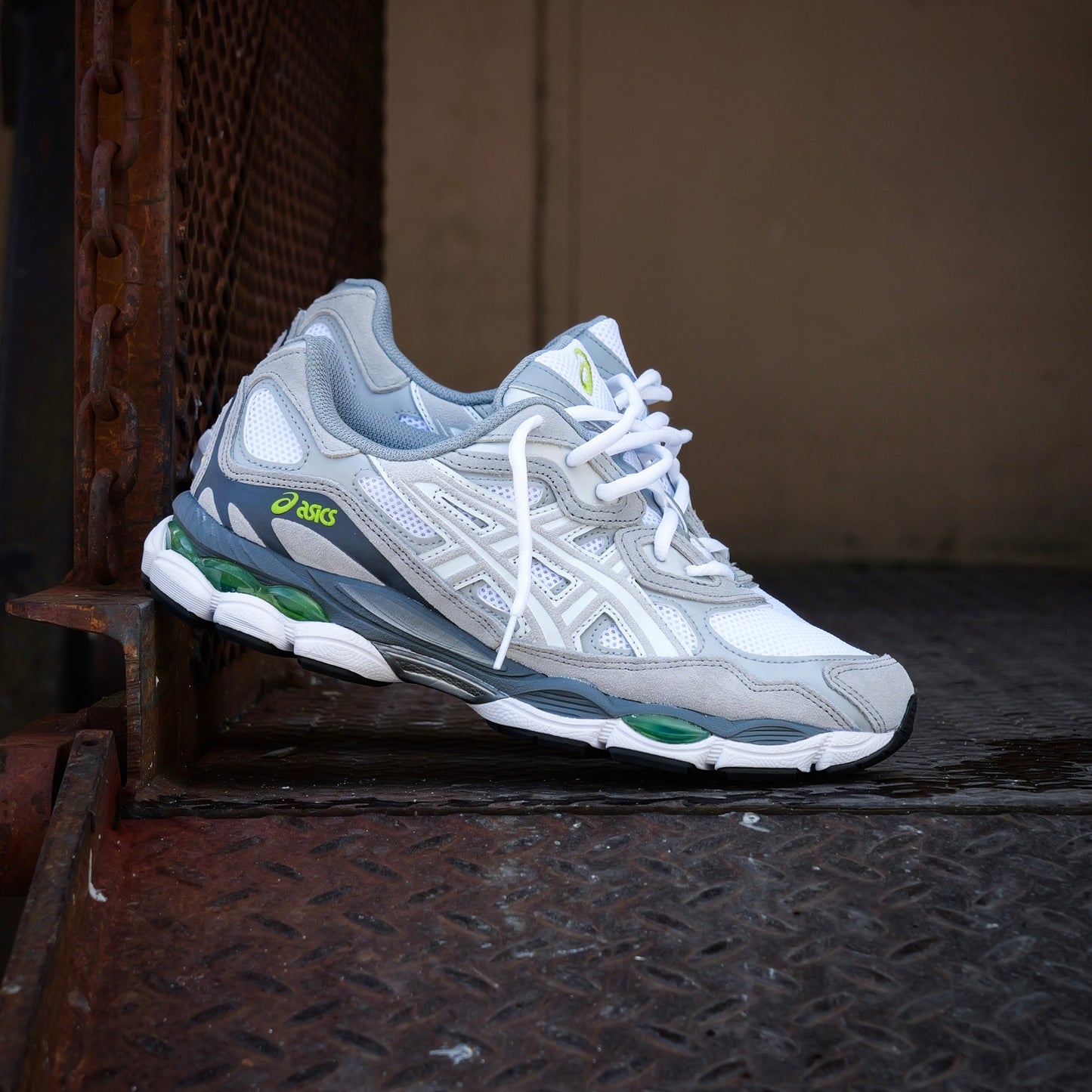 Mens Asics Gel-NYC (White/Glacier Grey)