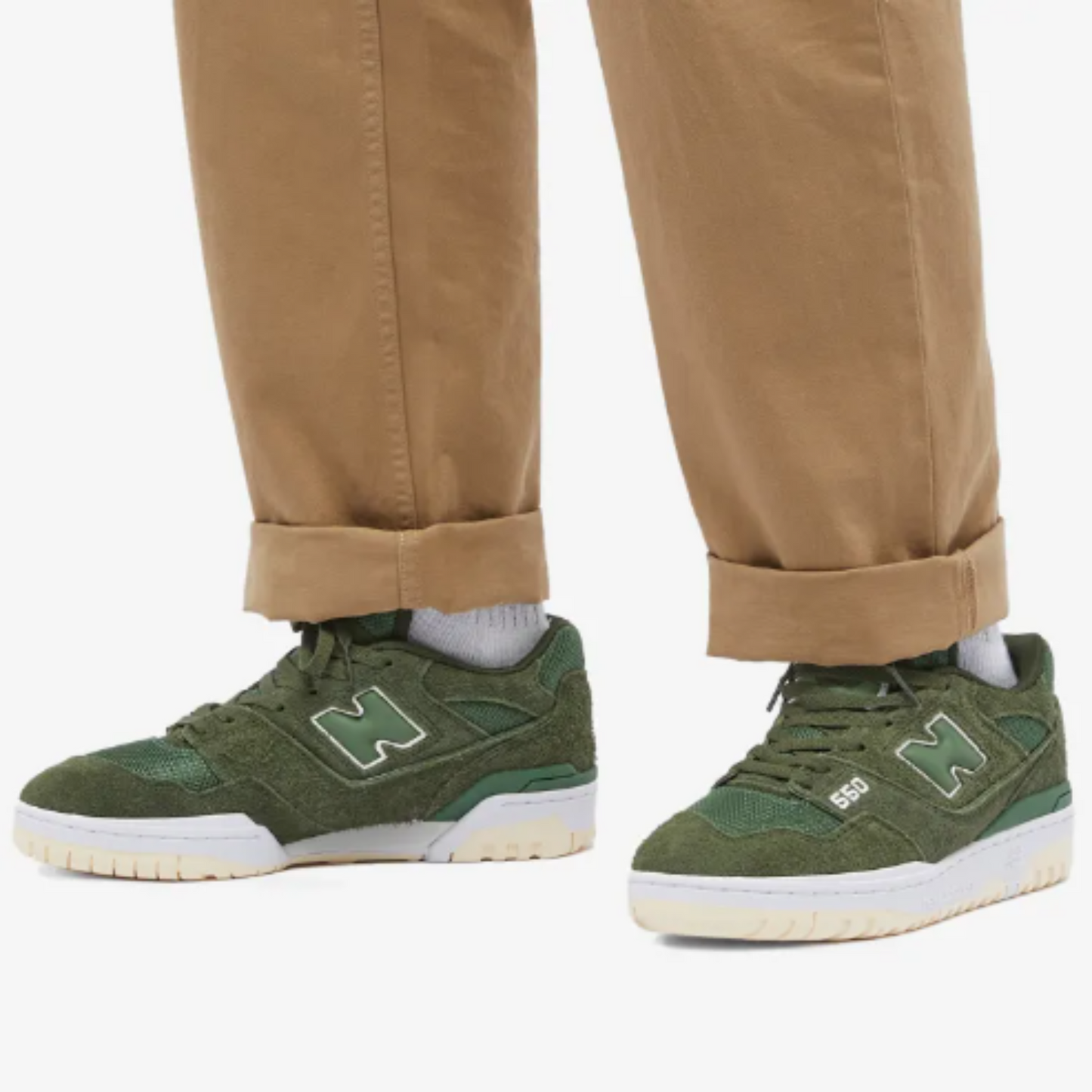 Men's 550 New Balance "Olive Suede Nori"