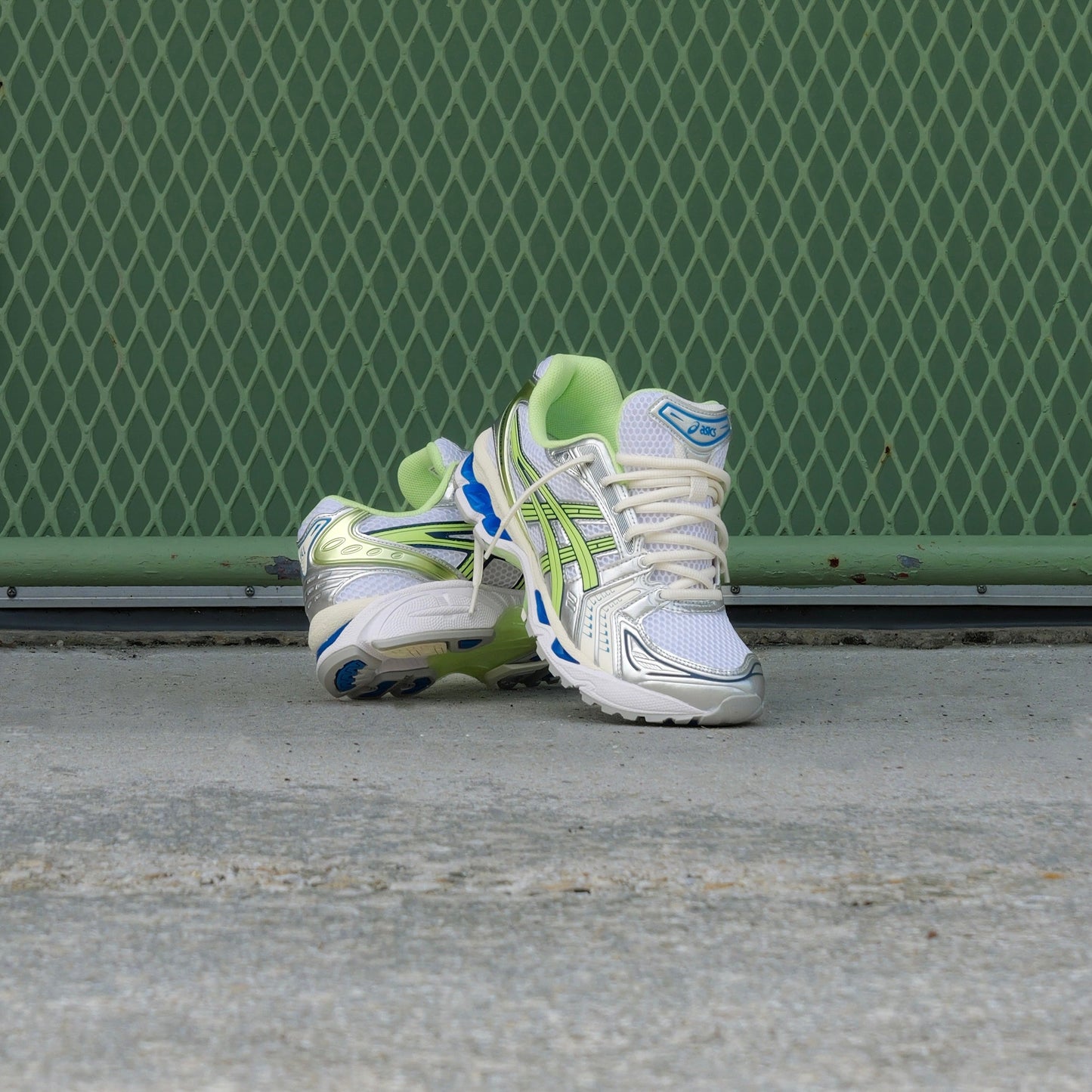 Mens Asics Gel-Kayano 14 (White/Lime Green)