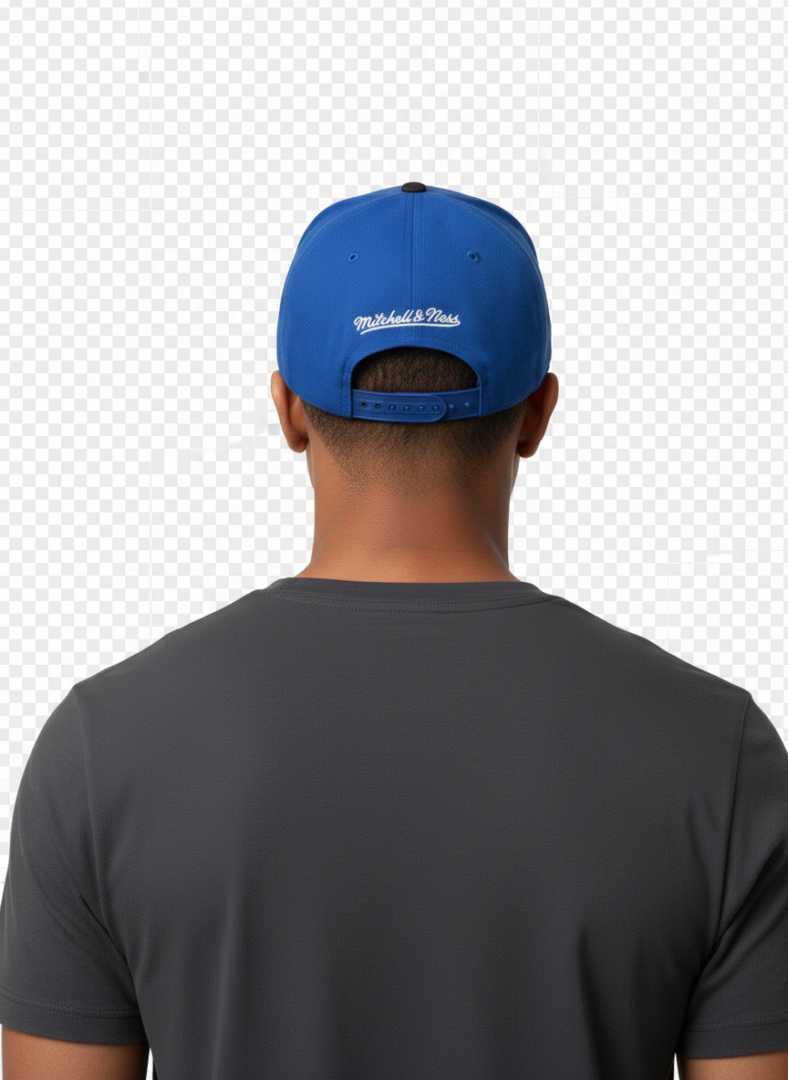 Mitchell And Ness NHL Edmonton Oilers Denim Beak Snapback