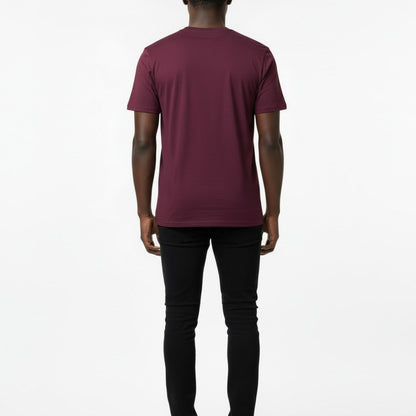 The Closet Inc Men Basic T-Shirts “ Burgundy "Property Of"
