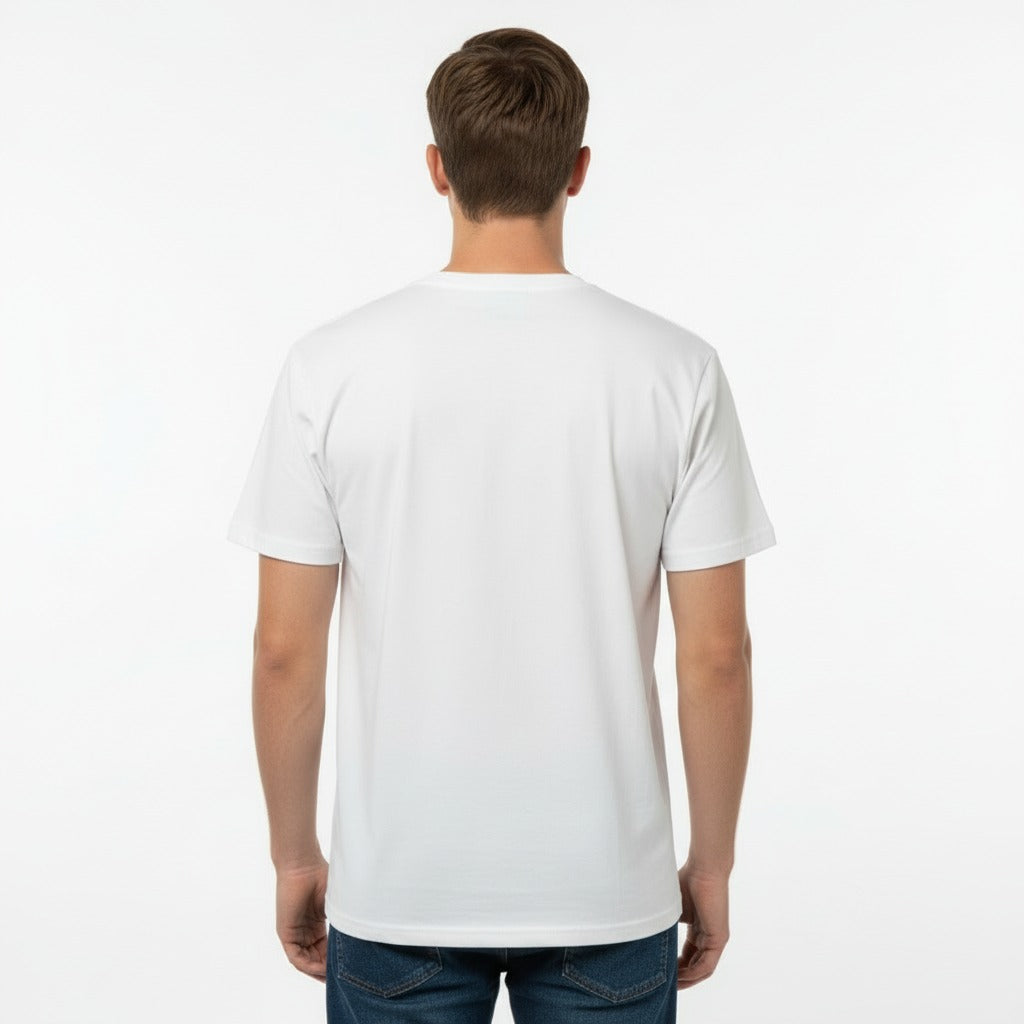 Men's The Closet Inc. Plain T-Shirt (White-Blk Logo)