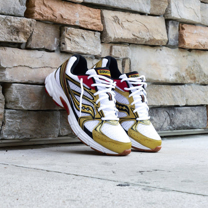 Mens Saucony Ride Millennium (White/Gold)