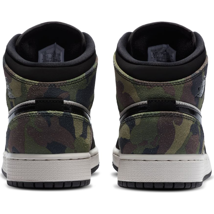 Big Kids' Air Jordan 1 Mid SE "Camo"
