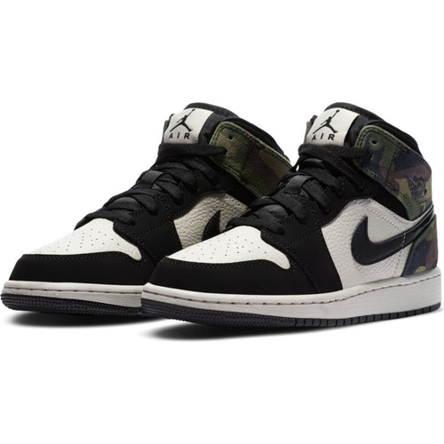 Big Kids' Air Jordan 1 Mid SE "Camo"