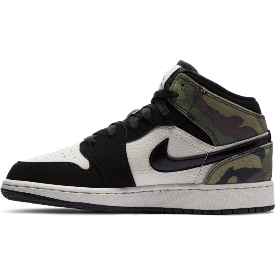 Big Kids' Air Jordan 1 Mid SE "Camo"