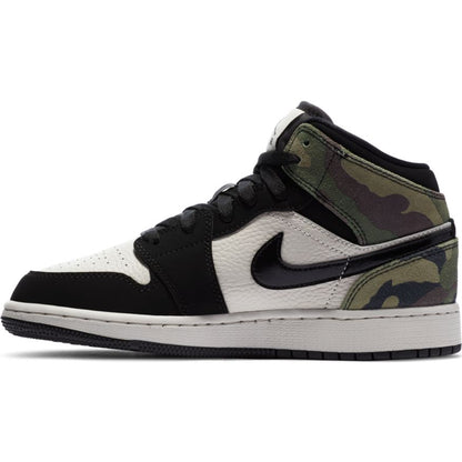 Big Kids' Air Jordan 1 Mid SE "Camo"