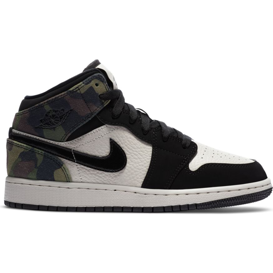 Big Kids' Air Jordan 1 Mid SE "Camo"