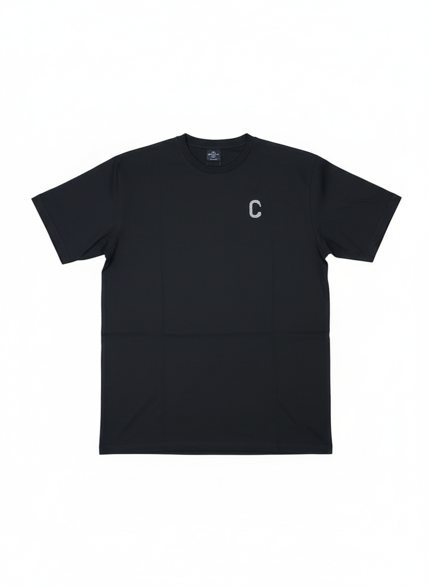 Men's The Closet Inc. Plain T-Shirt (Black-Wht Logo)