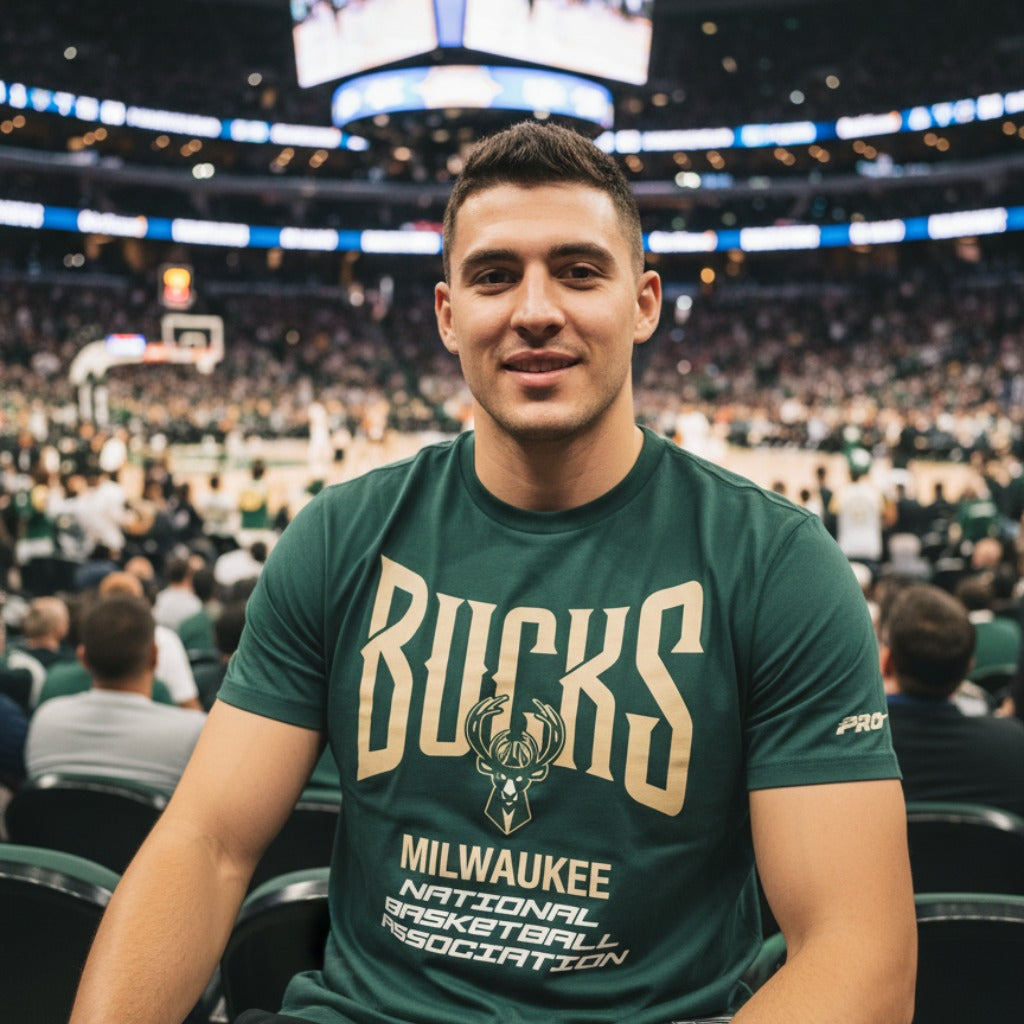 Men's Pro Standard NBA Milwaukee Bucks City Tour 2.0 Drop Shoulder