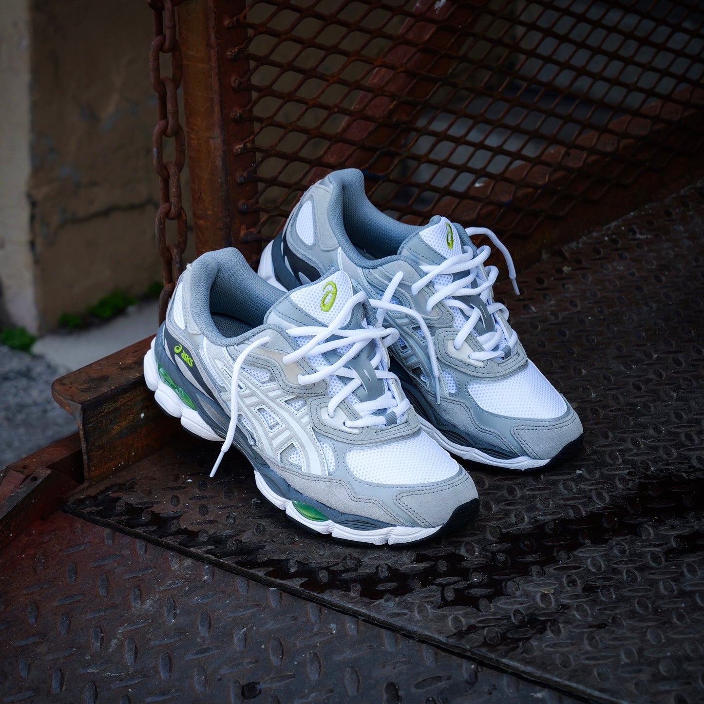 Mens Asics Gel-NYC (White/Glacier Grey)