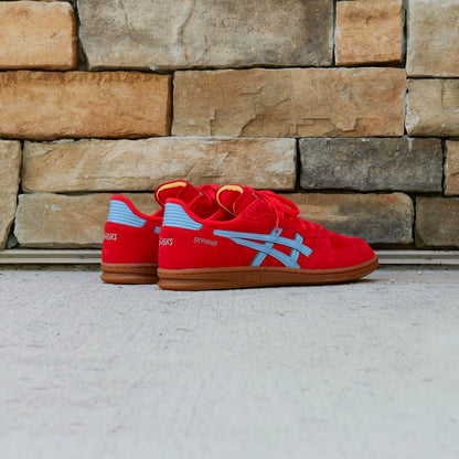 Mens Asics Skyhand OG (Electric Red/Harbor Blue)