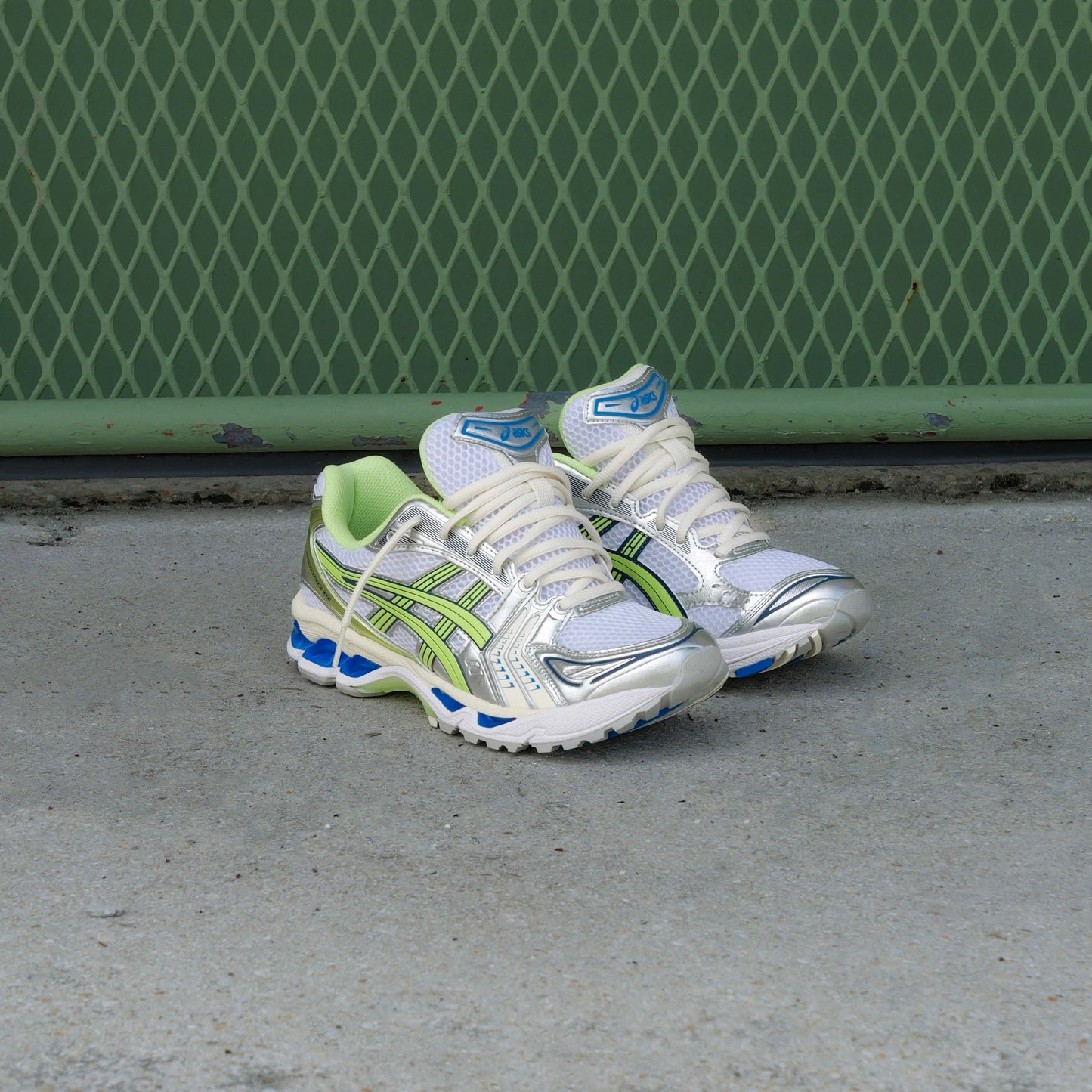 Mens Asics Gel-Kayano 14 (White/Lime Green)