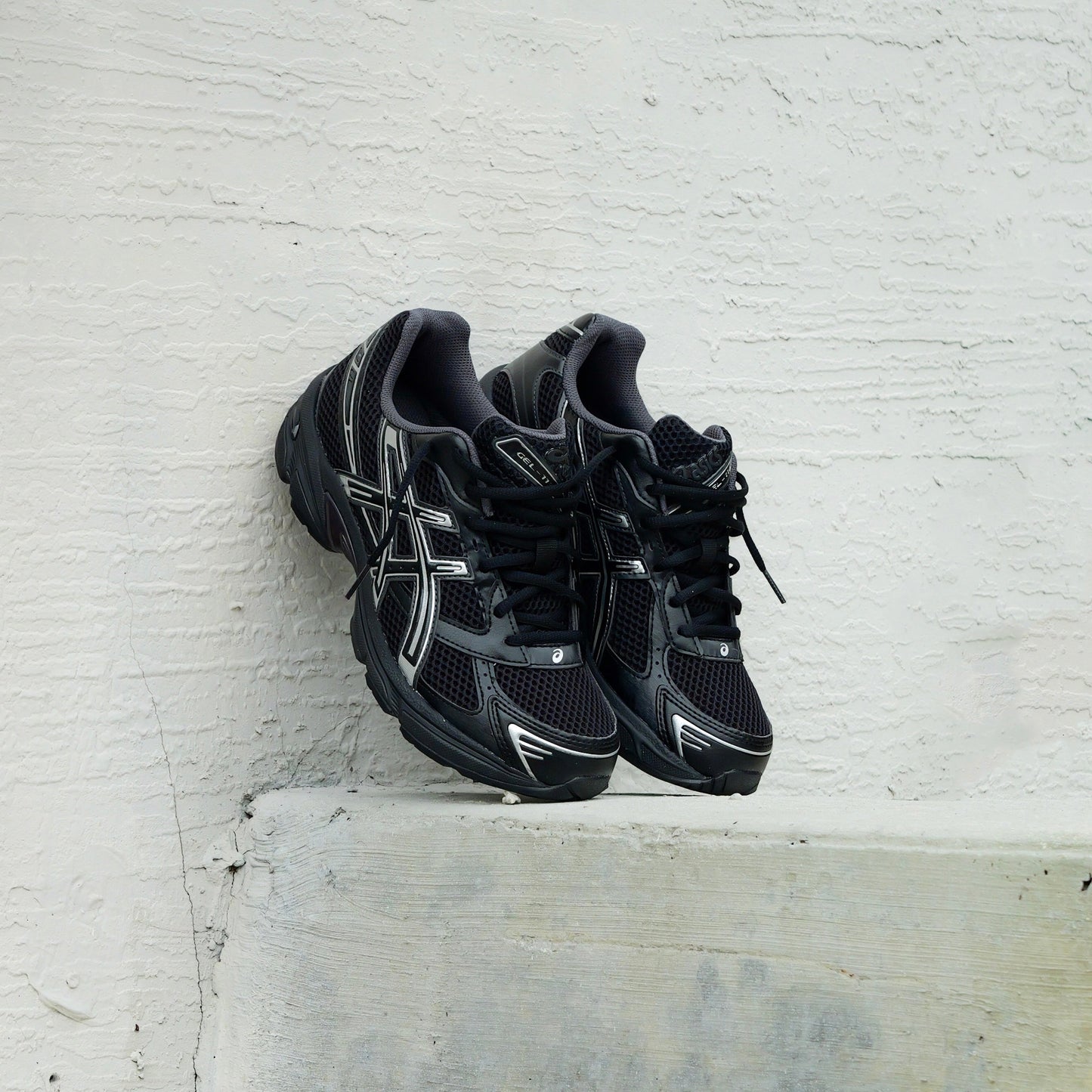 Mens Asics Gel-1130 (Black/Pure Silver)