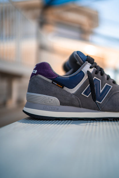 Mens New Balance 574 (Grey/Blue) - U574KGN