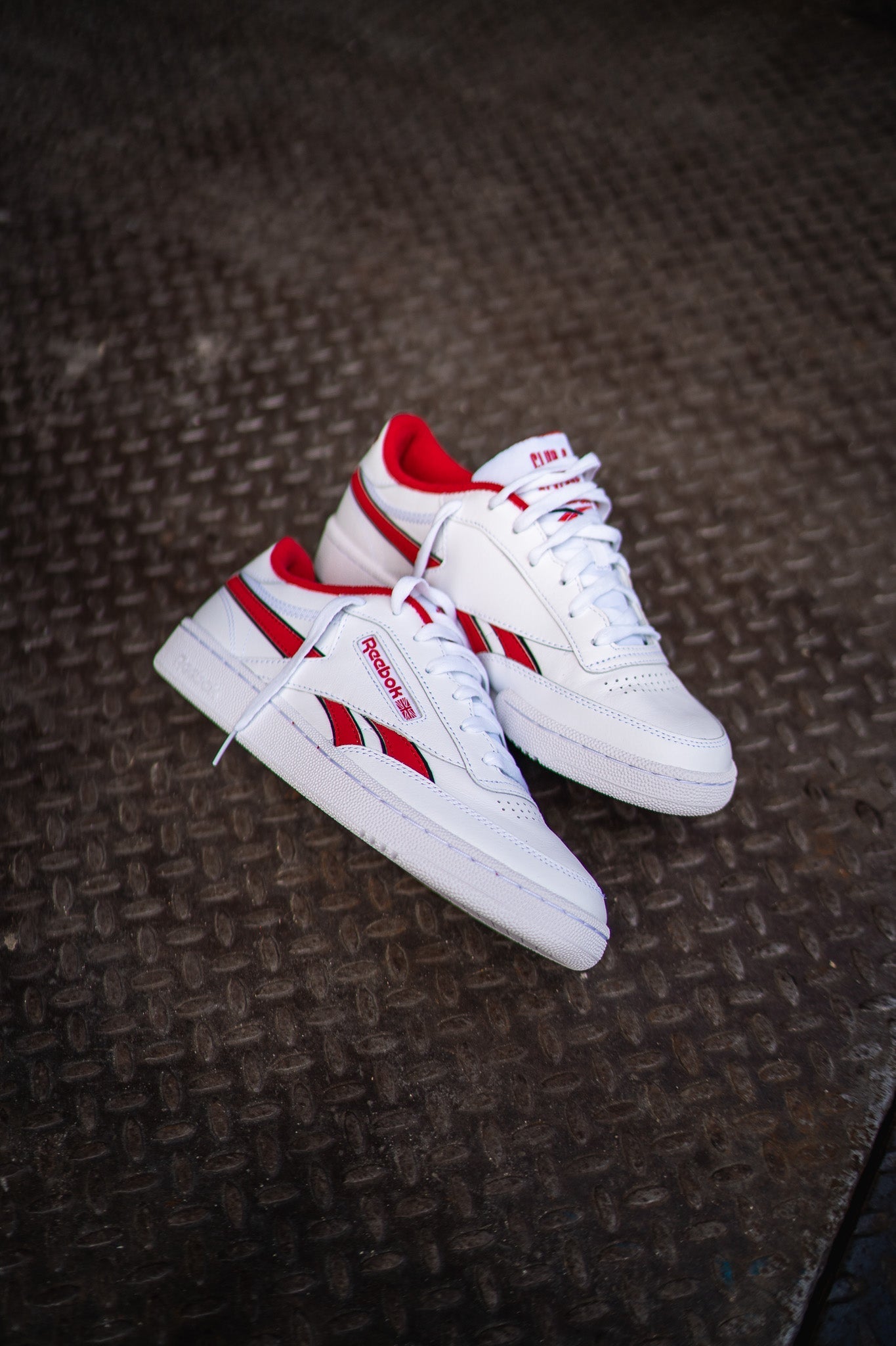 Mens Reebok Club C Revenge (White/Red)