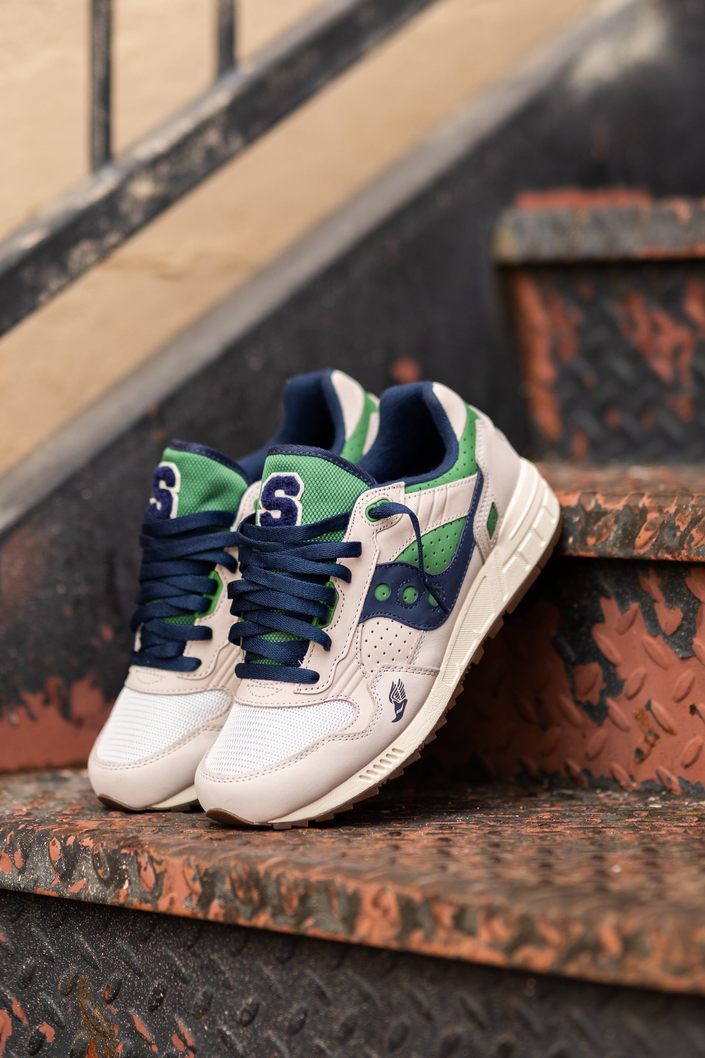 Mens Saucony Shadow 5000 Ivy League (Fog/Green)