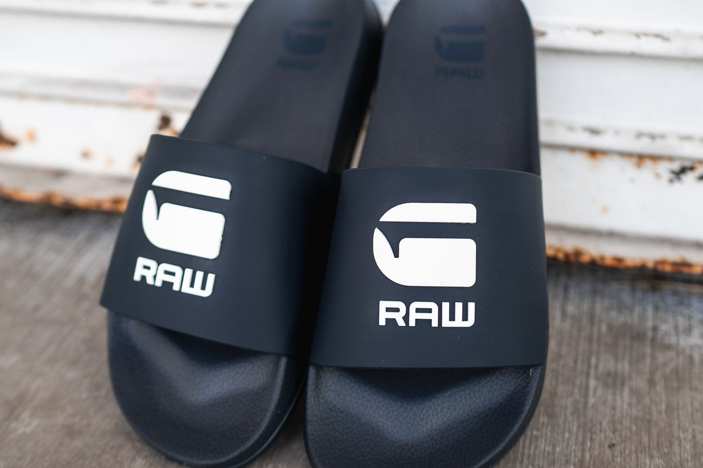 G-Star Cart 3 Slides (Navy/White)