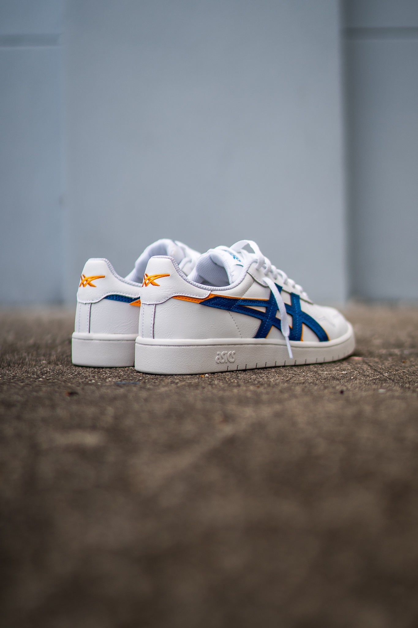 Mens Asics Japan S (White/Lake Drive/Citrus)