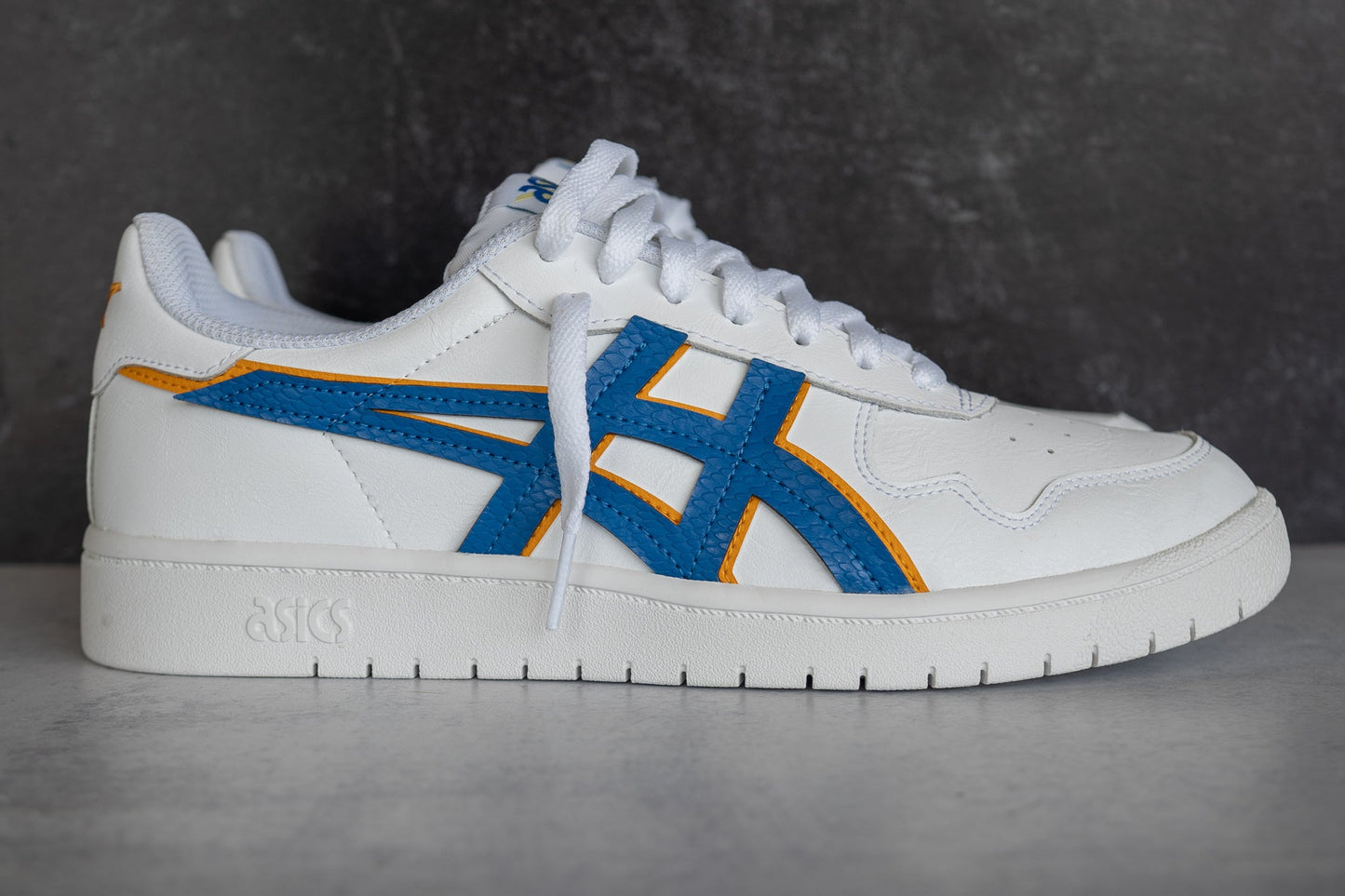 Mens Asics Japan S (White/Lake Drive/Citrus)