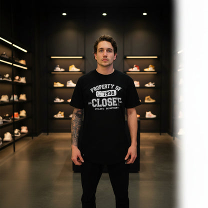 The Closet Inc Men Curved Hem T-Shirts “Black" Property Of"