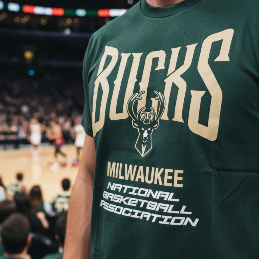 Men's Pro Standard NBA Milwaukee Bucks City Tour 2.0 Drop Shoulder