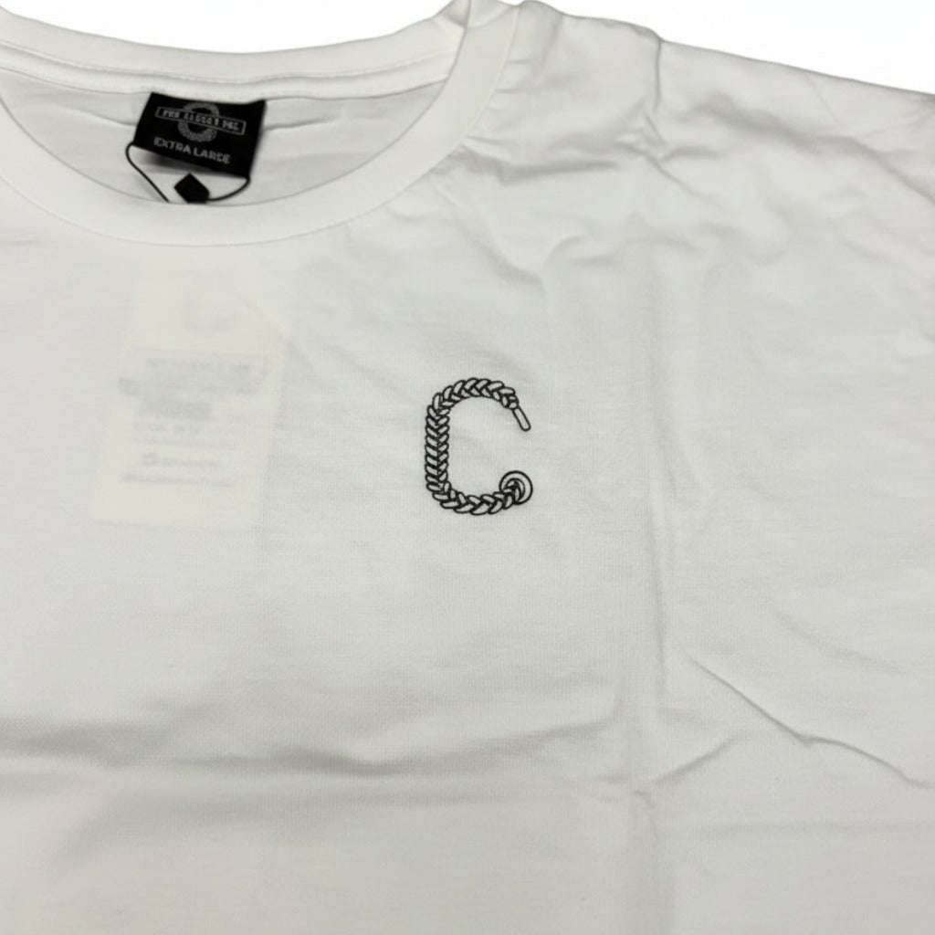 Men's The Closet Inc. Plain T-Shirt (White-Blk Logo)