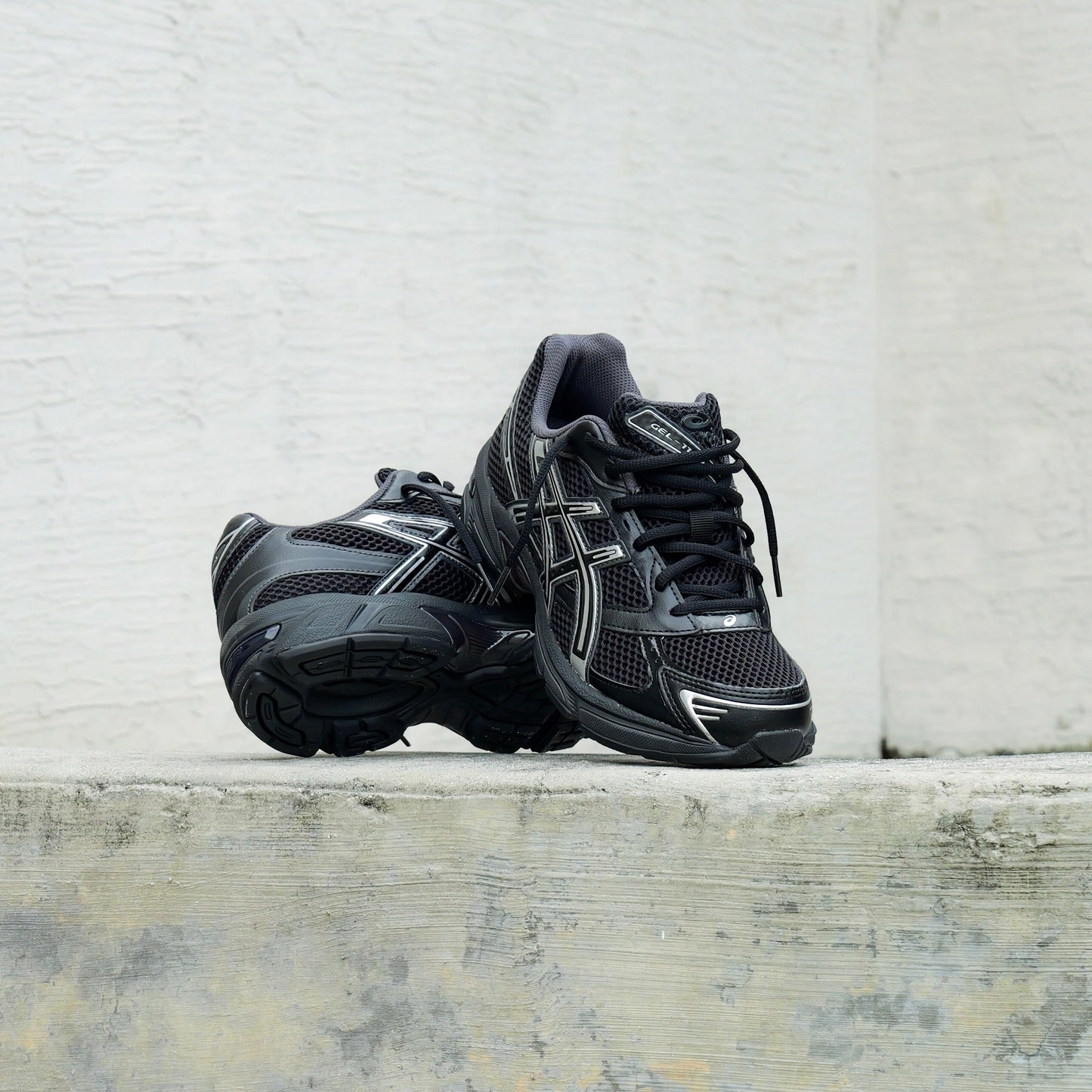 Mens Asics Gel-1130 (Black/Pure Silver)