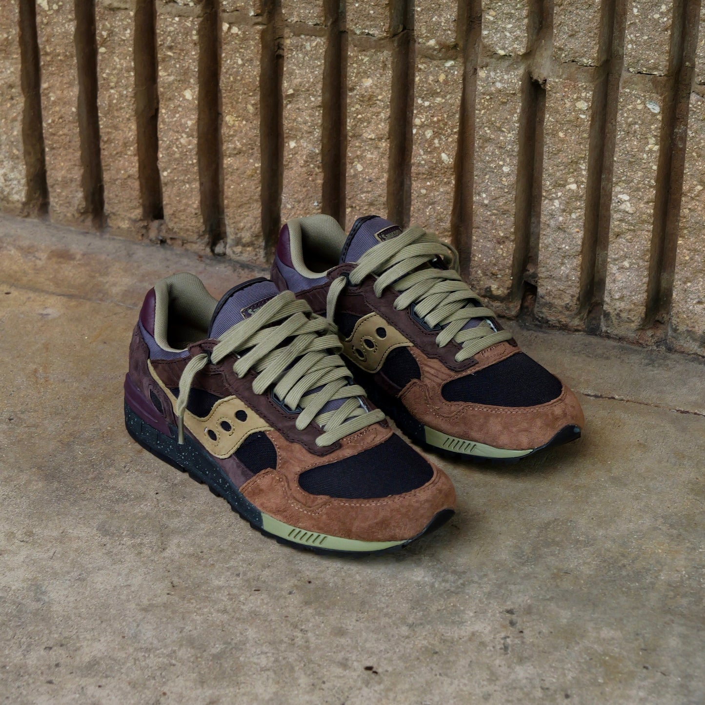 Mens Saucony Shadow 5000 (Dark Grey/Plum)