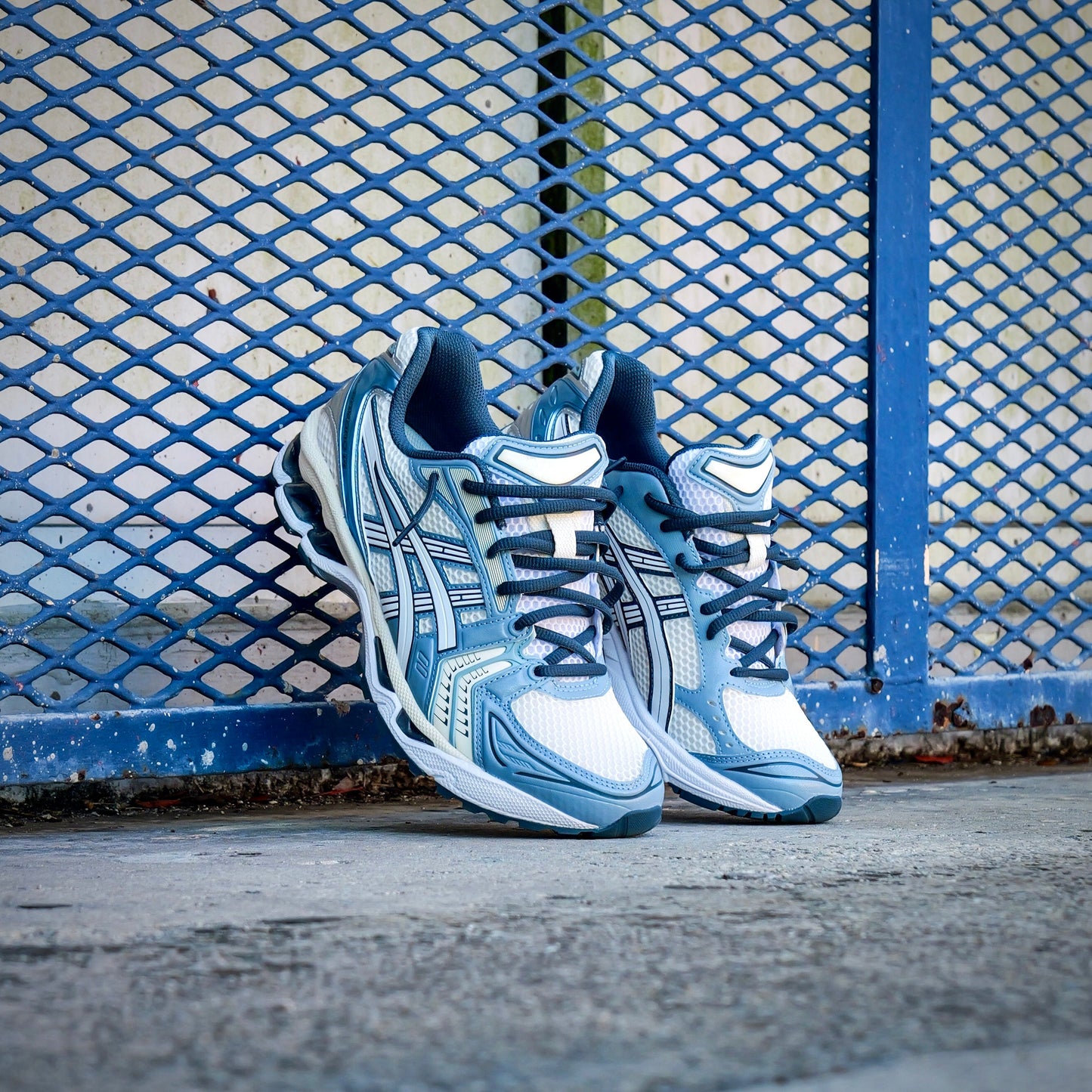 Mens Asics Gel-Kayano 14 (Cream/Raw Indigo)