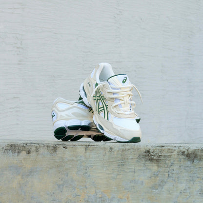 Mens Asics Gel-NYC (Ivory/Forest Night)