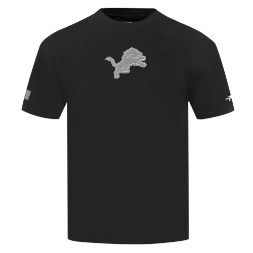Men's Pro Standard NFL Detroit Lions Reverse French Terry Cotton Jersey Drop Shoulder Tee
