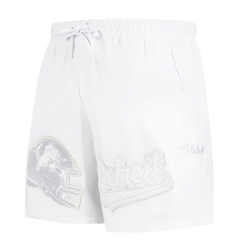 Men's Pro Standard NFL Detroit Lions White Out Woven Shorts